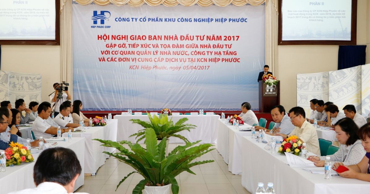 Hình ảnh Hội nghị Giao ban Khách hàng | Khu Công Nghiệp Hiệp Phước