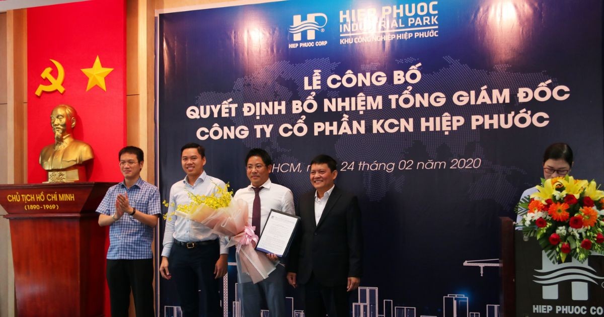Lễ Công Bố Quyết Định Bổ Nhiệm Tổng Giám Đốc Công Ty Cp Kcn Hiệp Phước | Khu Công Nghiệp Hiệp Phước
