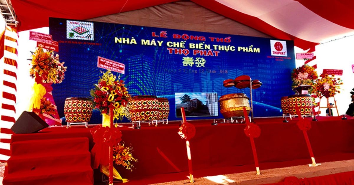 Lễ Động thổ nhà máy chế biến thực phẩm Thọ Phát tại KCN Hiệp Phước | Khu Công Nghiệp Hiệp Phước