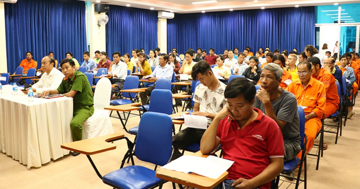 Lớp đào tạo an toàn lao động Khu công nghiệp Hiệp Phước 2018 | Khu Công Nghiệp Hiệp Phước