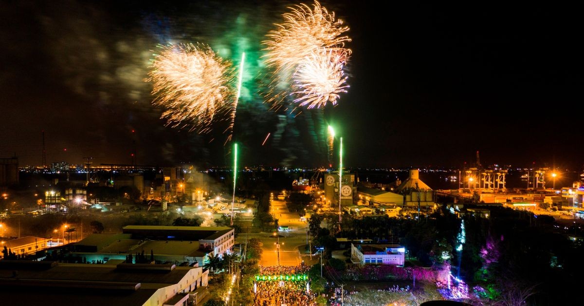 Pháo hoa đêm giao thừa - Hội Hoa Xuân KC Hiệp Phước 2019 | Khu Công Nghiệp Hiệp Phước