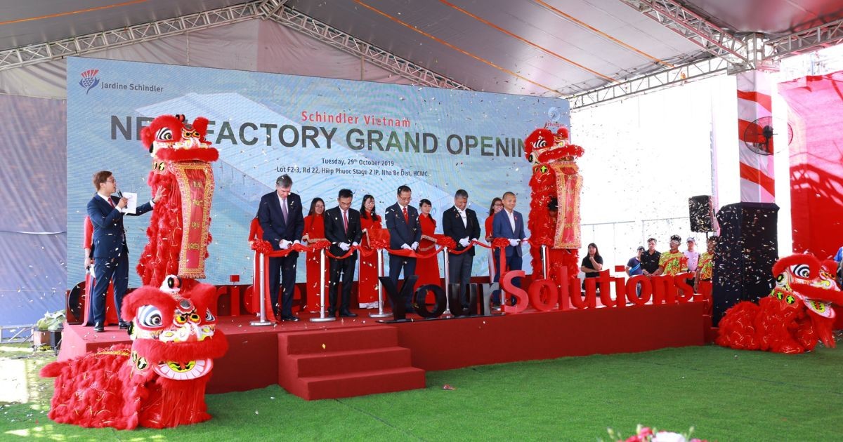 Tập đoàn sản xuất thang máy danh tiếng Schindler khánh thành nhà máy tại KCN Hiệp Phước | Khu Công Nghiệp Hiệp Phước