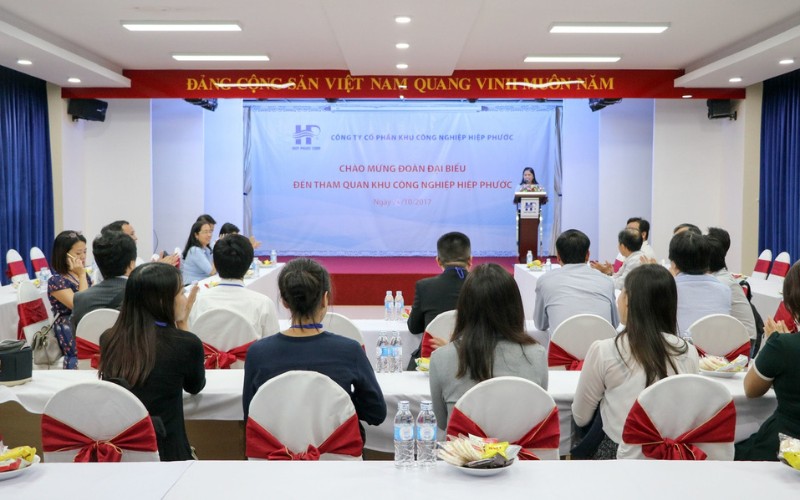 Hình Ảnh Đón Đoàn Đại Biểu Trường Đại Học Bách Khoa | Khu Công Nghiệp Hiệp Phước