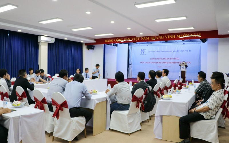 Hình Ảnh Đón Đoàn Đại Biểu Trường Đại Học Bách Khoa | Khu Công Nghiệp Hiệp Phước