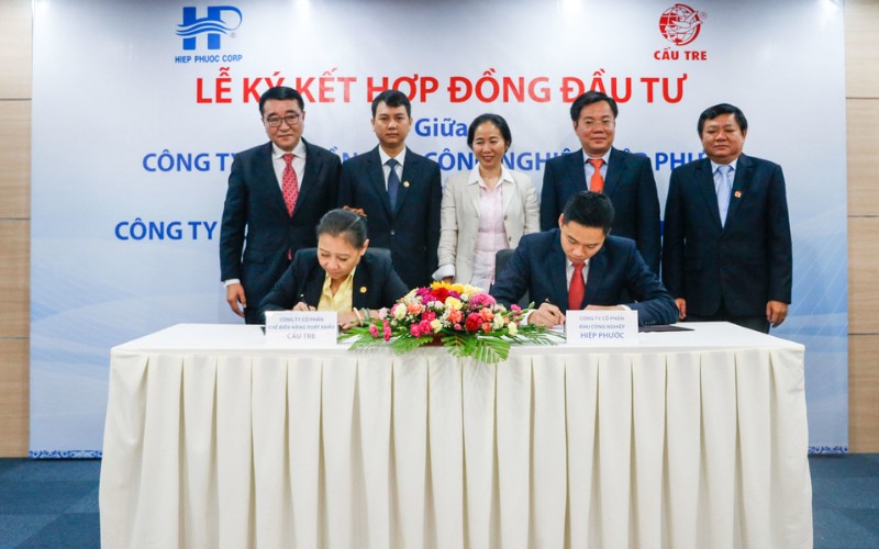 Hình Ảnh Lễ Ký Kết Hợp Đồng Với Cầu Tre | Khu Công Nghiệp Hiệp Phước