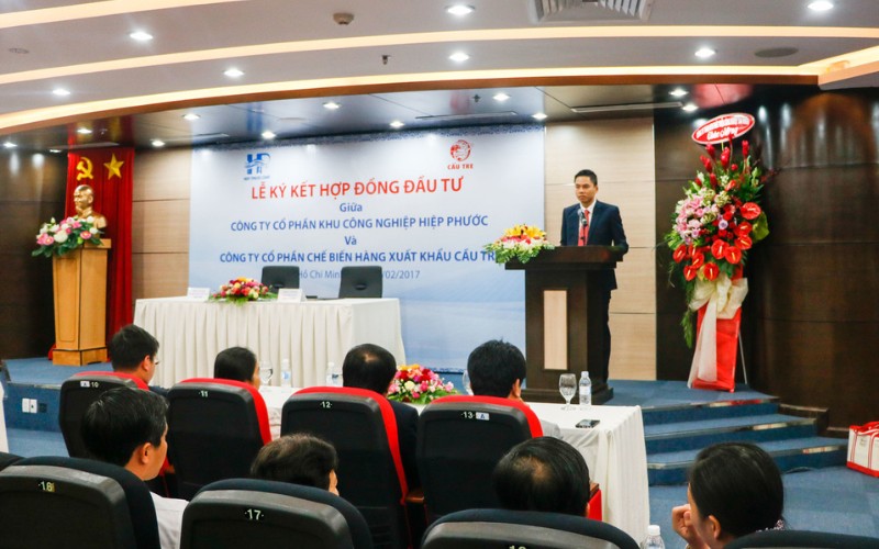 Hình Ảnh Lễ Ký Kết Hợp Đồng Với Cầu Tre | Khu Công Nghiệp Hiệp Phước