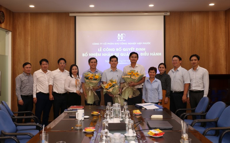 Lễ Công Bố Quyết Định Bổ Nhiệm Nhân Sự Quản Trị, Điều Hành Hipc