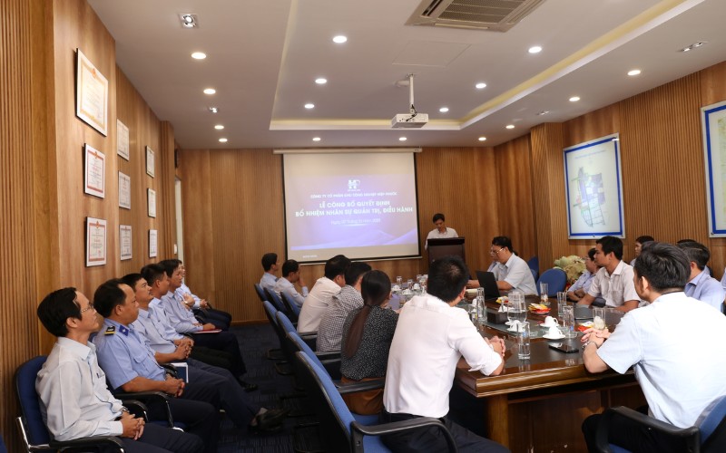 Lễ Công Bố Quyết Định Bổ Nhiệm Nhân Sự Quản Trị, Điều Hành Hipc | Khu Công Nghiệp Hiệp Phước