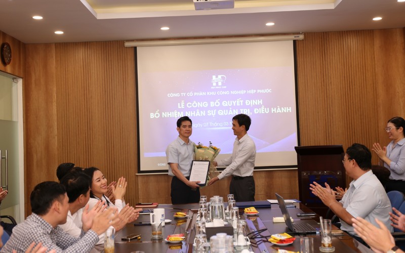 Lễ Công Bố Quyết Định Bổ Nhiệm Nhân Sự Quản Trị, Điều Hành Hipc | Khu Công Nghiệp Hiệp Phước