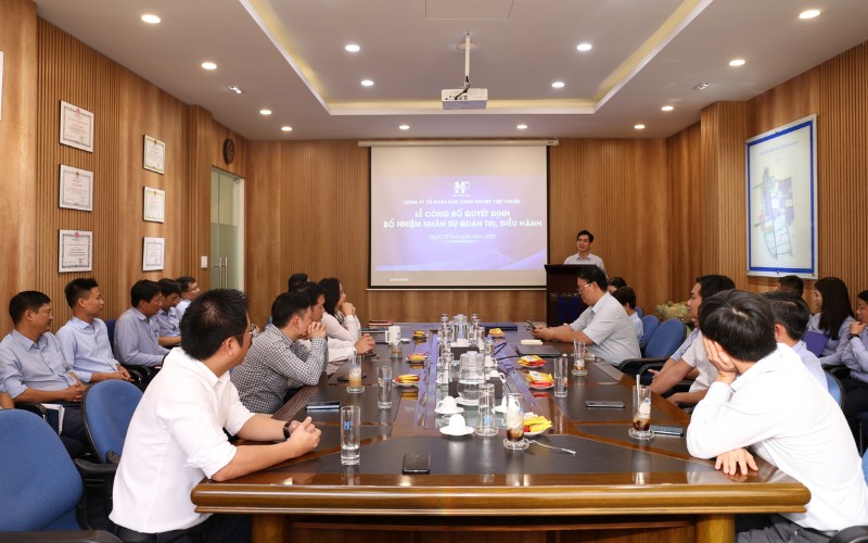 Lễ Công Bố Quyết Định Bổ Nhiệm Nhân Sự Quản Trị, Điều Hành Hipc | Khu Công Nghiệp Hiệp Phước